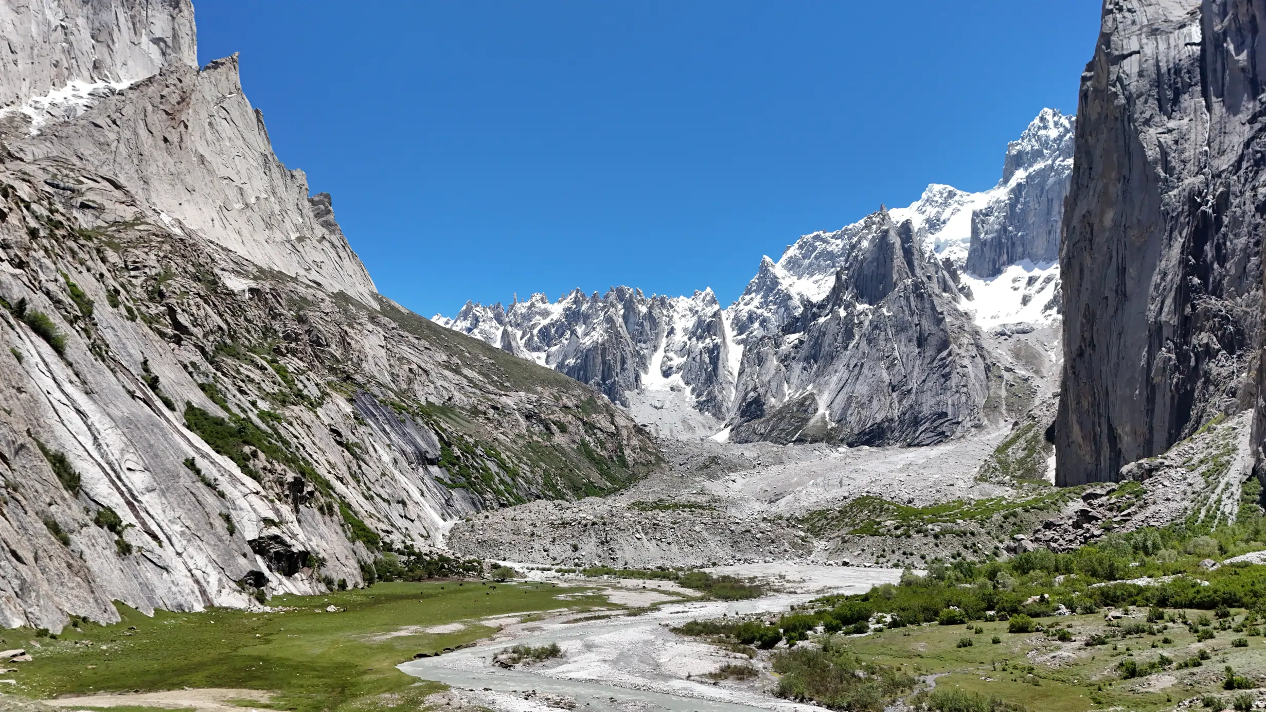 Aerial view of Nangma Valley